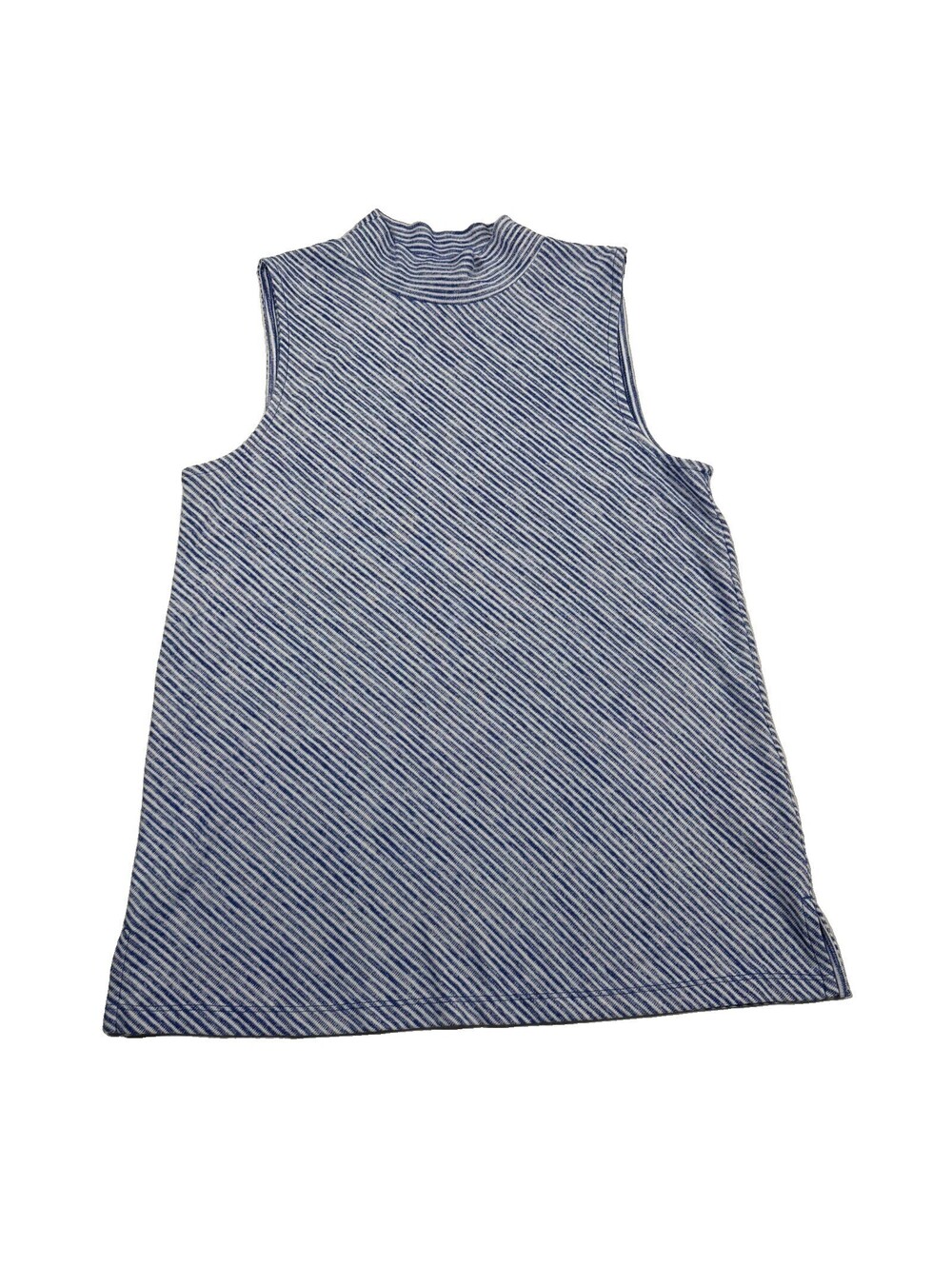 Banana Republic Women's Blue Striped Sleeveless Blouse Size S